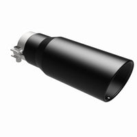 Thumbnail for MagnaFlow Tip Stainless Black Coated Single Wall Round Single Outlet 5in Dia 3.5in Inlet 14.5in L