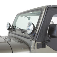 Thumbnail for Rampage 1976-1983 Jeep CJ5 Windshield Hinge Light Bracket - Black