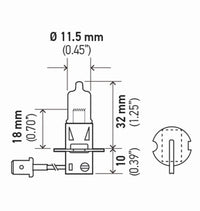 Thumbnail for Hella Bulb H3 12V 55W Pk22S T325 +50 (2)