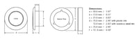 Thumbnail for Hella 0500 Series Slim Line White 12V DC Round Soft LED Courtesy Light w/ White Plastic Rim