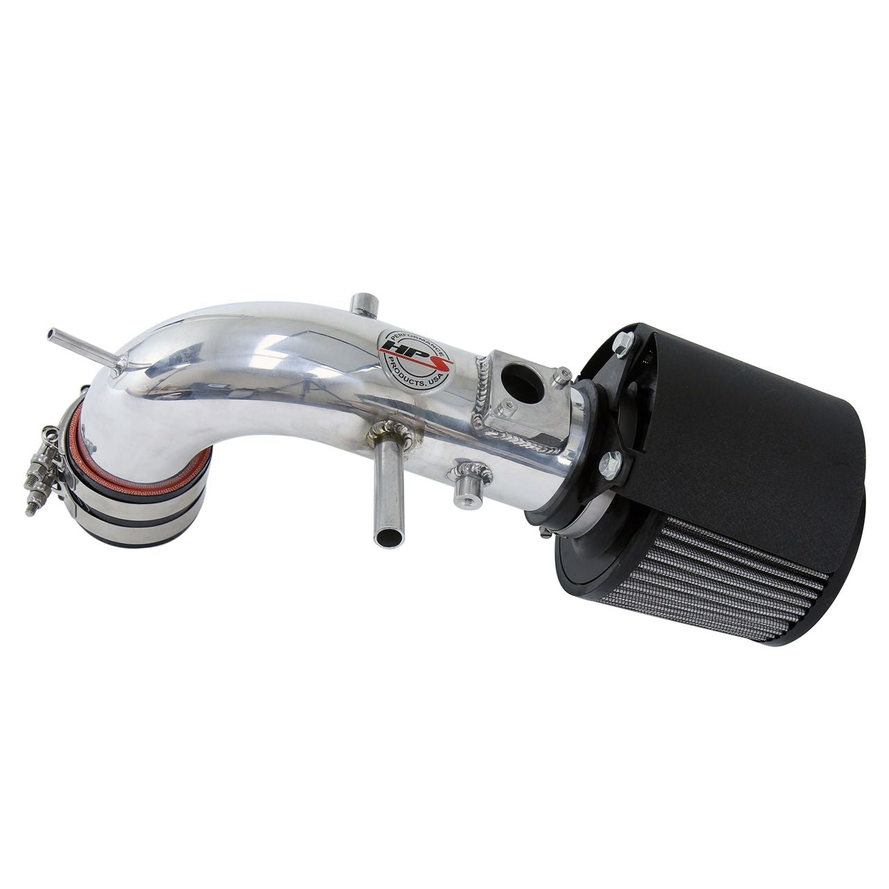 HPS Shortram Air Intake Kit 12-17 Toyota Camry 2.5L 4Cyl, Includes Heat Shield, Polish