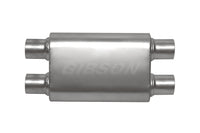 Thumbnail for Gibson CFT Superflow Dual/Dual Oval Muffler - 4x9x13in/2.25in Inlet/2.25in Outlet - Stainless
