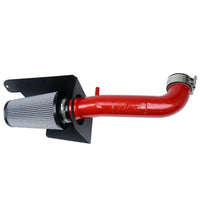 Thumbnail for HPS Cold Air Intake Kit 12-18 Jeep Wrangler JK 3.6L V6, Includes Heat Shield, Red