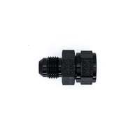 Thumbnail for DeatschWerks 6AN Male Flare To Fuel Pump Outlet Barb Adapter - Black