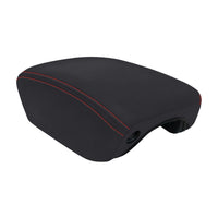 Thumbnail for PRP  2018+ Jeep Wrangler JL / Jeep Gladiator JT Center Console Cover - Black with Red Stitching