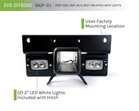 Thumbnail for DV8 Offroad 07-21 Jeep Wrangler (JK/JL) Bolt-On Hitch w/ Lights
