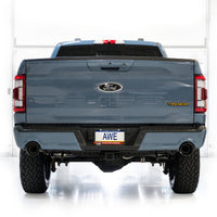 Thumbnail for AWE Tuning 2021+ Ford F-150 Tremor (w/ Bumper Cutouts) 0FG Non-Resonated Catback -Diamond Black Tips