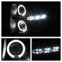 Thumbnail for Spyder Chevy Silverado 1500/2500 07-13 Projector Headlights LED Halo LED Blk Smke PRO-YD-CS07-HL-BSM