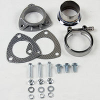 Thumbnail for Granatelli 2.5in V-Band to Straight Connection Cutout w/Gaskets (3-Bolt)