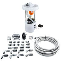 Thumbnail for DeatschWerks 06-11 Honda Civic Si K20 DW400 Pump Module & Return Kit w/CPE Fuel Lines