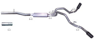 Thumbnail for Gibson 10-12 Chevrolet Silverado 1500 Hybrid 6.0L 2.25in Cat-Back Dual Extreme Exhaust - Black Elite