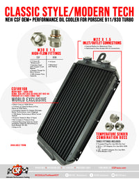 Thumbnail for CSF 65-89 Porsche 911 / 930 OEM+ High-Performance Oil Cooler