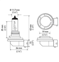 Thumbnail for Hella Bulb H11 12V 55W Pgj192 T4 +50