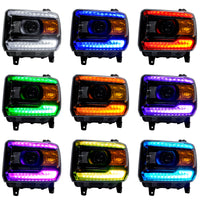 Thumbnail for Oracle 14-15 GMC Sierra Headlight DRL Upgrade Kit - ColorSHIFT SEE WARRANTY
