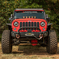 Thumbnail for Rugged Ridge Arcus Front Bumper Tube Overrider Black JK
