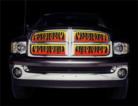 Thumbnail for Putco 07-10 GMC Sierra HD Flaming Inferno Stainless Steel Grilles - 4 Color (Painted)