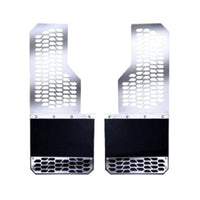 Thumbnail for Putco 17-20 Ford SuperDuty - Set of 2 (Excl Dually Rear) Mud Skins - Polished SS w/ Hex Shield