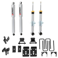 Thumbnail for Belltech 2021+ Ford F-150 2WD 1-3.5in Front 4.5in Rear Complete Lower Kit with SP Shocks
