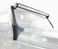 Thumbnail for Go Rhino 07-18 Jeep Wrangler JK/JKU (Ex Mjve/392/4xe) Windshield Light Bar Mount Brkt - 50in Sgl Row