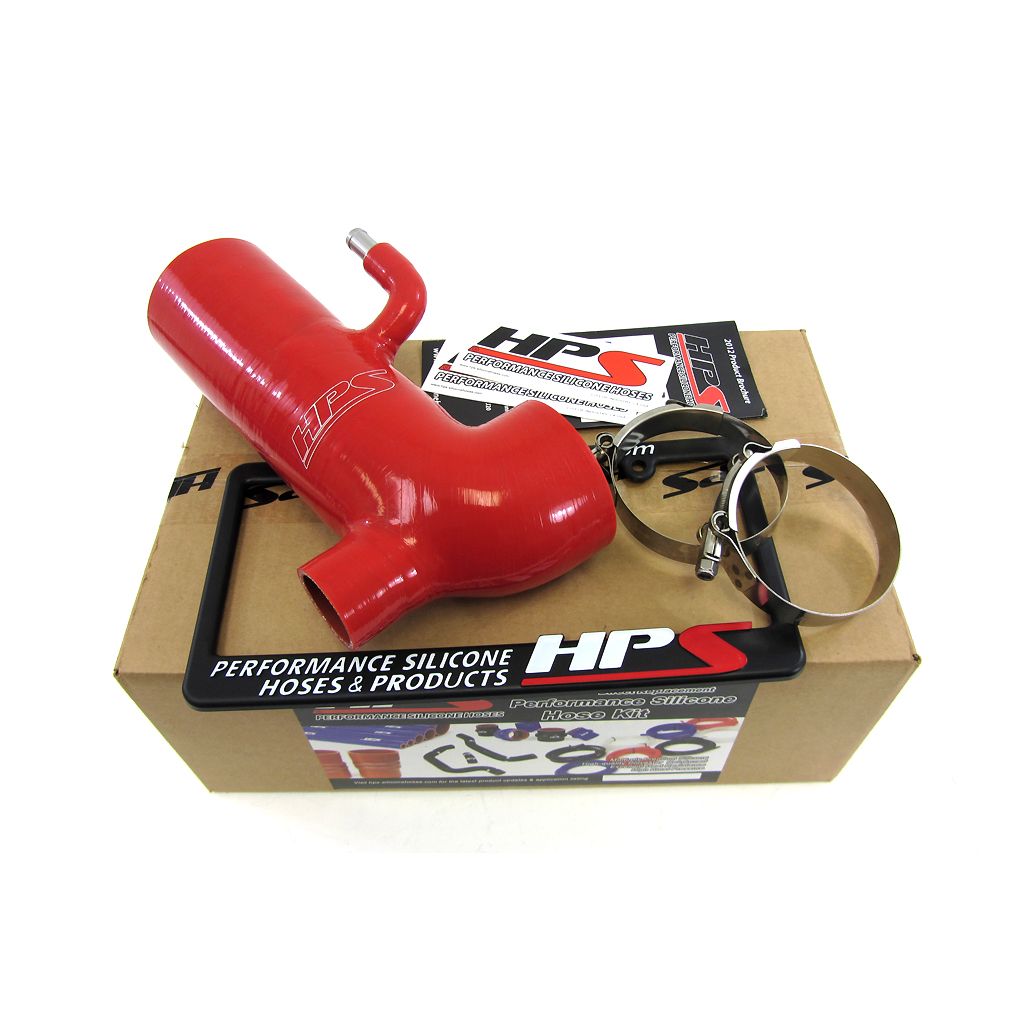HPS Red Reinforced Silicone Post MAF Air Intake Hose Kit - Retain Stock Sound Tube for Scion 13-16 FRS
