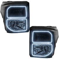 Thumbnail for Oracle Ford F250/350 11-16 Halo Kit (Square Ring Design) - ColorSHIFT w/ BC1 Controller SEE WARRANTY