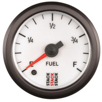 Thumbnail for Autometer Stack 52mm 0-280 Ohm Programmable Pro Stepper Motor Fuel Level Gauge - White