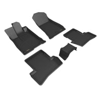 Thumbnail for 3D MAXpider 21-23 Acura TLX R1 R2 Floor Mats - Kagu Black