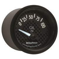 Thumbnail for Autometer GT Series 52mm Short Sweep Electronic 0-100 psi Oil Pressure