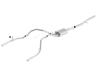 Thumbnail for Borla 14 Silv/Sierra 1500 EC Std/CC Short 143.5in WB S-Type Single Split Rear Exit Cat-Back Exhaust
