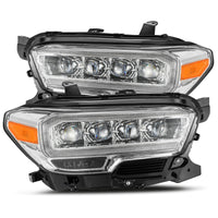 Thumbnail for AlphaRex 16-20 Toyota Tacoma NOVA LED Projector Headlights Plank Style Chrome w/Activation Light
