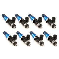Thumbnail for Injector Dynamics 1340cc Injectors - 60mm Length - 11mm Blue Top - Denso Lower Cushion (Set of 8)