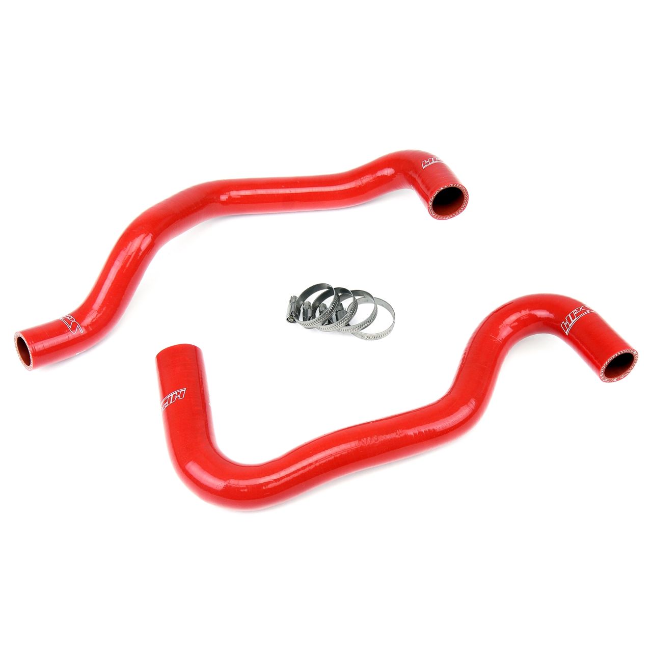 HPS Red Reinforced Silicone Radiator Hose Kit Coolant for Ford 11-13 Fiesta 1.6L