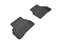 Thumbnail for 3D MAXpider 2015-2020 Mercedes Benz C-Class Sedan W205 Kagu 2nd Row Floormats - Black