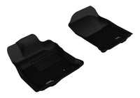 Thumbnail for 3D MAXpider 2010-2012 Toyota 4Runner Kagu 1st Row Floormat - Black