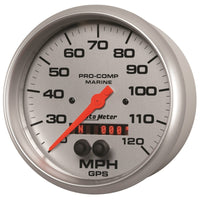 Thumbnail for Autometer Marine Silver Ultra-Lite 5in 120mph GPS Speedometer