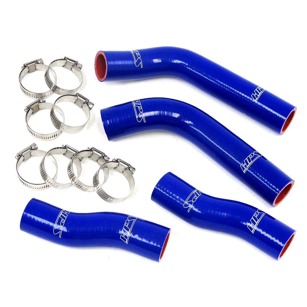 HPS Blue Reinforced Silicone Coolant Hose Kit (4pc set) for front radiator for Toyota 90-99 MR2 3SGTE Turbo