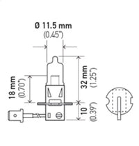 Thumbnail for Hella Bulb H3 12V 55W Pk22S T325 Heavy Duty
