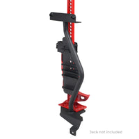Thumbnail for Go Rhino 18-24 Jeep Wrangler JL/JLU/JT Front Fender Jack Mount for Hi-Lift Jack - Tex. Blk