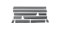 Thumbnail for Putco 15-19 Chevy Silverado HD - Double Cab - 6.5in Bed (10pcs) Black Platinum Rocker Panels