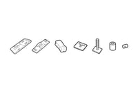 Thumbnail for Thule Adapter Kit - Mounts 517/518/594 Bike Racks to Xsporter/Rapid Aero Load Bars - Black