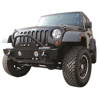 Thumbnail for Rampage 2007-2018 Jeep Wrangler(JK) Recovery Bumper Stubby Front - Black