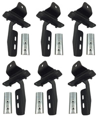Thumbnail for Go Rhino 18-20 Jeep Wrangler JLU Brackets for OE Xtreme Cab Length SideSteps