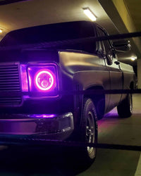 Thumbnail for Oracle 7in High Powered LED Headlights - Black Bezel - ColorSHIFT - BC1 SEE WARRANTY