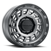 Thumbnail for Raceline 957GB Halo 17x8.5in / 6x139.7 BP / 0mm Offset / 106.1mm Bore - Gunmetal & Black Lip Wheel