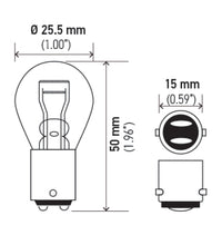 Thumbnail for Hella BULB 1176 12V 17/8W BA15d S8 - Min Qty 10 (211656641)