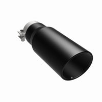 Thumbnail for MagnaFlow Tip Stainless Black Coated Single Wall Round Single Outlet 5in Dia 3.5in Inlet 14.5in L