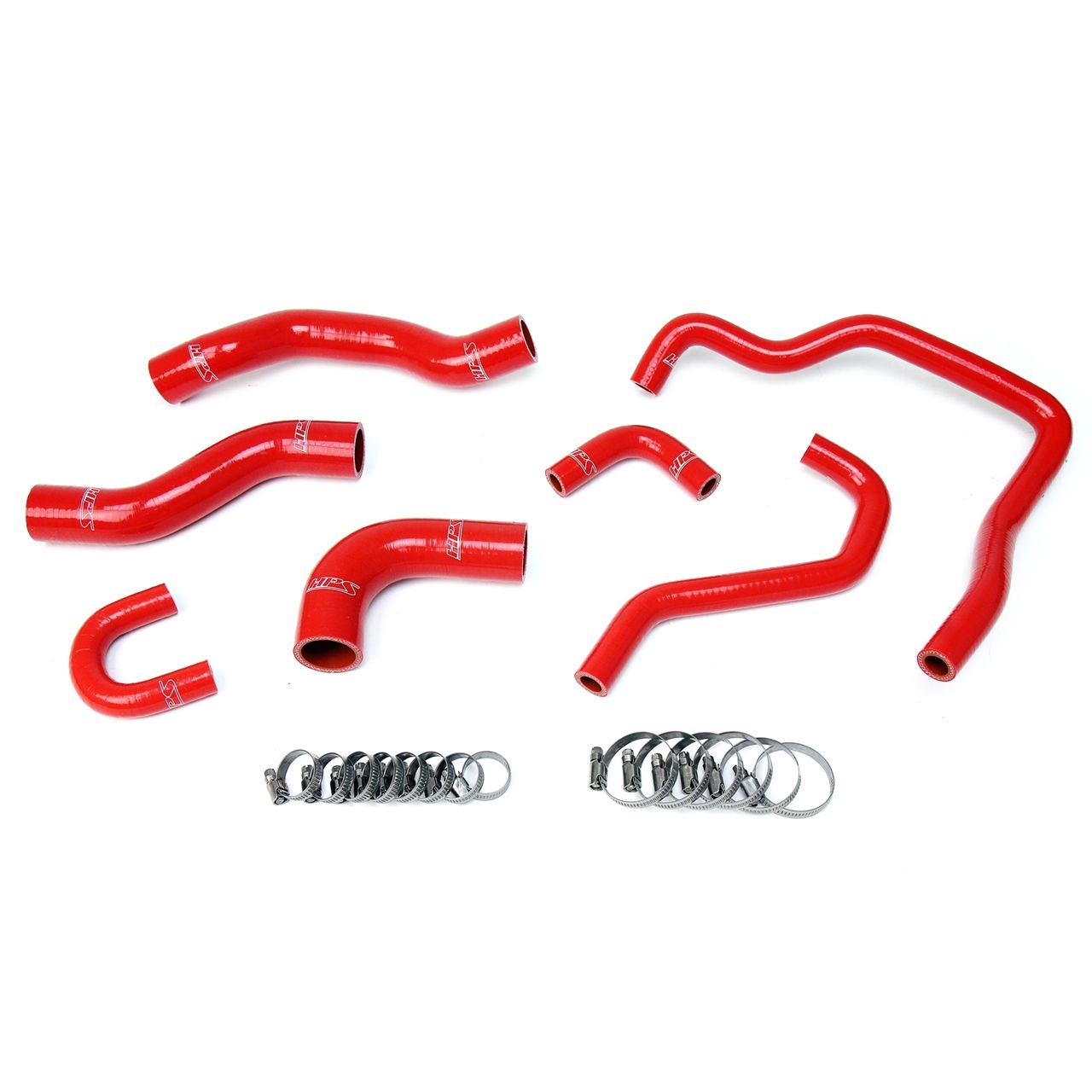 HPS Reinforced Red Silicone Radiator + Heater Hose Kit Coolant for Toyota 89-95 4Runner 22RE Non Turbo EFI LHD