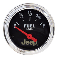 Thumbnail for Autometer Jeep 52mm 73 OHMS Empty/8-12 OHMS Full Short Sweep Electronic Fuel Level Gauge