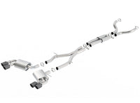 Thumbnail for Borla 16-17 Chevy Camaro 6.2L 4in Dual CF Tips w/Black Core Dual Split Exit ATAK Catback Exhaust