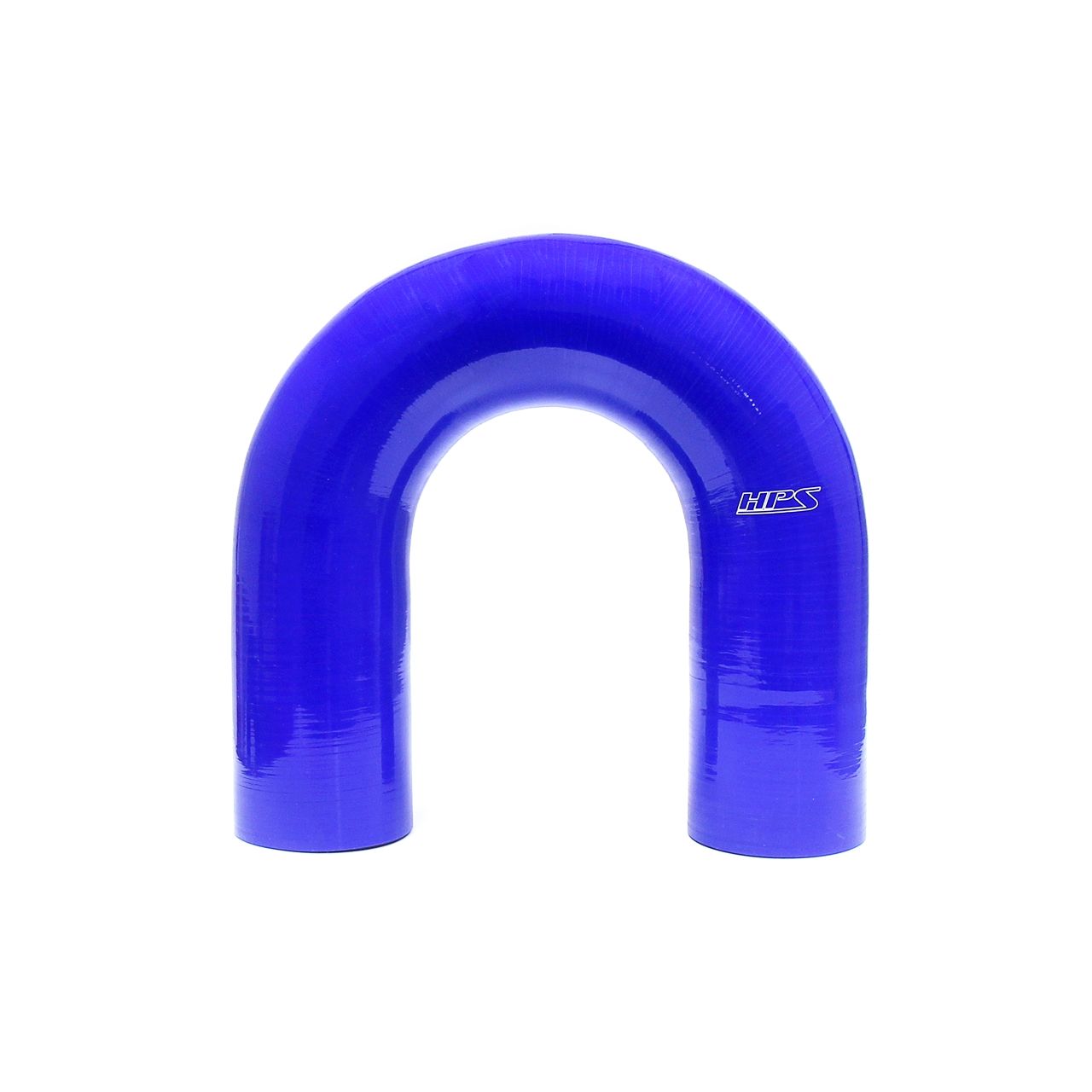 HPS 3" ID High Temp 4-ply Reinforced Silicone 180 Degree U Bend Elbow Coupler Hose Blue (76mm ID)